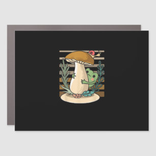Cottagecore Mushroom Forest Toad Goblincore Mycolo Car Magnet