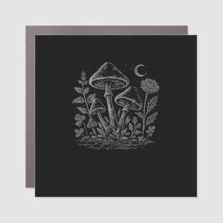 Cottagecore Mushrooms Fungi Goblincore Aesthetic Car Magnet