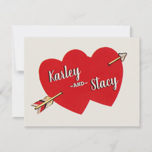 Cottagecore Name Vintage Valentine’s Holiday Card