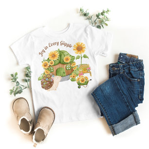 Cottagecore Porcupine Sunflower Baby T-Shirt