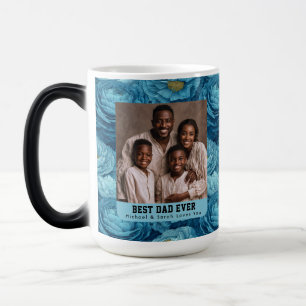 Cottagecore Ranunculus Dad Photo Iced Coffee Color Morph Mug