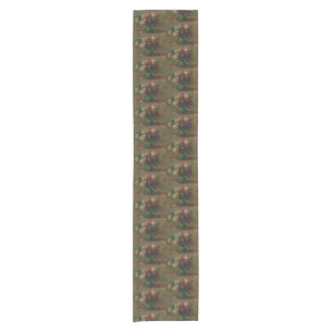 Cottagecore Renoir Floral Vintage Rose Art Short Table Runner