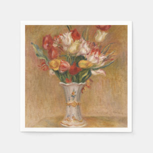 Cottagecore Renoir Floral Vintage Tulip Art Napkins
