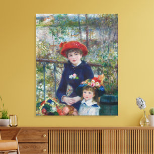 Cottagecore Renoir Sisters Garden Landscape Canvas Print