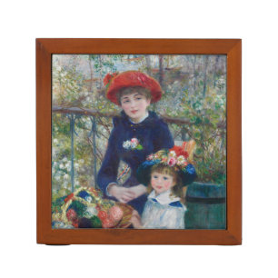 Cottagecore Renoir Sisters Garden Landscape Desk Organizer