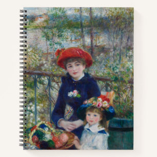 Cottagecore Renoir Sisters Garden Landscape Notebook
