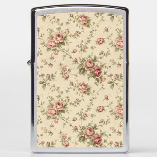 Cottagecore Rose Pattern 2 Zippo Lighter