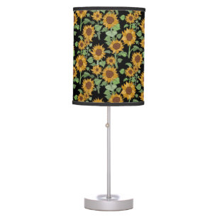 Cottagecore Sunflowers Pattern Table Lamp