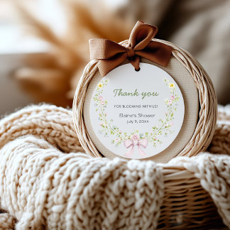 Cottagecore Thank You Bridal Shower Sticker