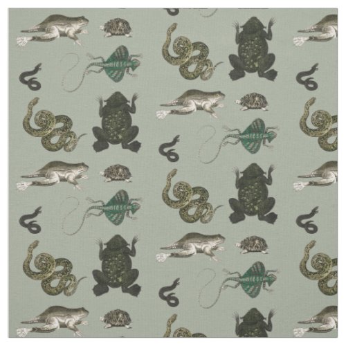Cottagecore Toad Fabric
