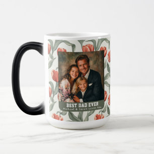 Cottagecore Tulip Bouquet Big Dad Birthday Coffee Color Morph Mug
