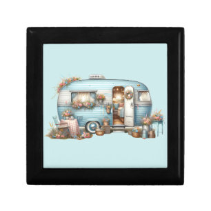 Cottagecore Vintage Floral Camper Boho Accents Gift Box