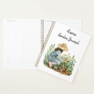 Cottagecore Watercolor Garden Planner