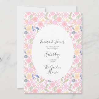 Cottagecore Wedding Invitation | Wildflower Floral