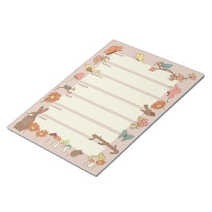 Cottagecore Weekly Planner Pad