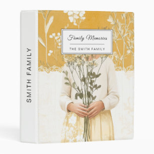 Cottagecore Wildflower Bouquet Portrait Mini Binder