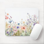 Cottagecore Wildflower Deskmat Floral  Mouse Pad<br><div class="desc">Are you looking for a way to add some charm and coziness to your workspace? If so, you’ll love this cottagecore wildflower mouse pad! This beautiful mouse pad features a lovely floral design with soft colors and vintage vibes. It’s perfect for creating a relaxing and inspiring atmosphere in your home...</div>