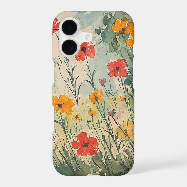 Cottagecore Wildflower iPhone Case (Back)
