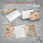 Cottagecore Wildflower Watercolor Art Calendar<br><div class="desc">Hand-painted watercolor illustrations of wildflowers, leaves, and greenery, captured in a dreamy cottagecore style. Created digitally in Procreate, these designs feature a soft color palette of pink, sage, peach, cream, gold, and aqua, ideal for adding a touch to your home décor If you're new to Zazzle, I'm happy to help...</div>