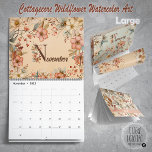 Cottagecore Wildflower Watercolor Art Calendar<br><div class="desc">Hand-painted watercolor illustrations of wildflowers, leaves, and greenery, captured in a dreamy cottagecore style. Created digitally in Procreate, these designs feature a soft color palette of pink, sage, peach, cream, gold, and aqua, ideal for adding a touch to your home décor. If you're new to Zazzle, I'm happy to help...</div>