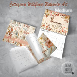 Cottagecore Wildflower Watercolor Art Calendar<br><div class="desc">Hand-painted watercolor illustrations of wildflowers, leaves, and greenery, captured in a dreamy cottagecore style. Created digitally in Procreate, these designs feature a soft color palette of pink, sage, peach, cream, gold, and aqua, ideal for adding a touch to your home décor. If you're new to Zazzle, I'm happy to help...</div>
