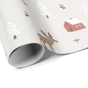 Cottagecore Winter Woodland Christmas Wrapping Paper