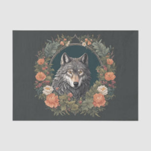 Cottagecore Wolf Decoupage Tissue Paper