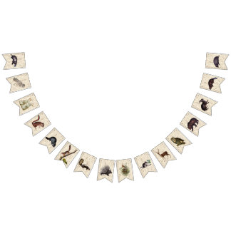 Cottagecore Woodland Animal Bunting Flags