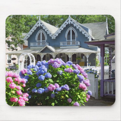 Cottages and Hydrangeas _ Marthas Vineyard Mouse Pad