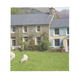 Cottages, Beddgelert, Gwynedd, Wales Notepad