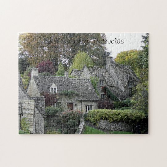 Cottages in Lower Slaughter, Cotswolds Jigsaw Puzzle