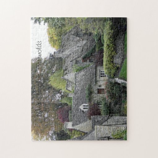 Cottages in Lower Slaughter, Cotswolds Jigsaw Puzzle Zazzle