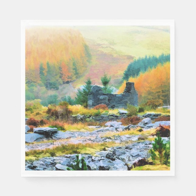 COTTAGES WALES PAPER NAPKINS (Front)