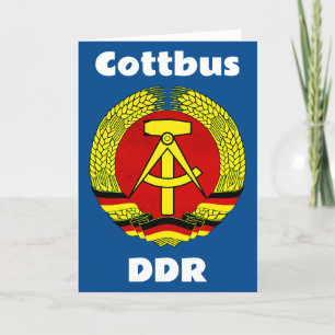 Cottbus, DDR - Deutsche Demokratische Republik Thank You Card