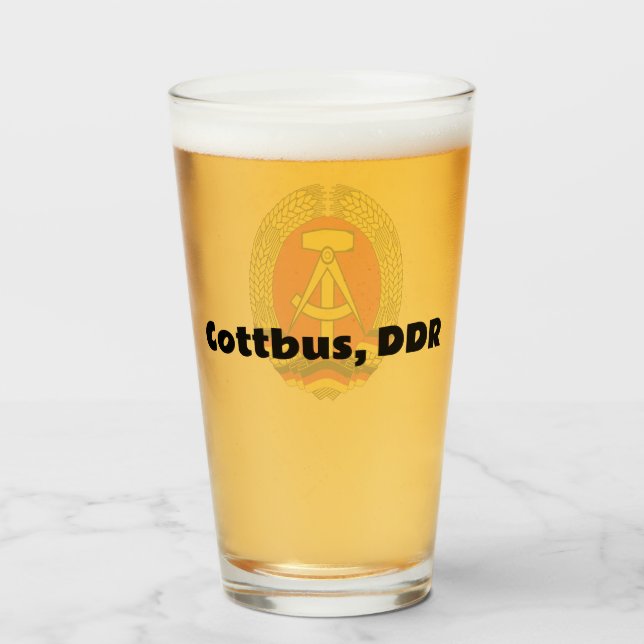 Cottbus, East Germany (DDR, GDR) Ossi  Glass (Back Filled)