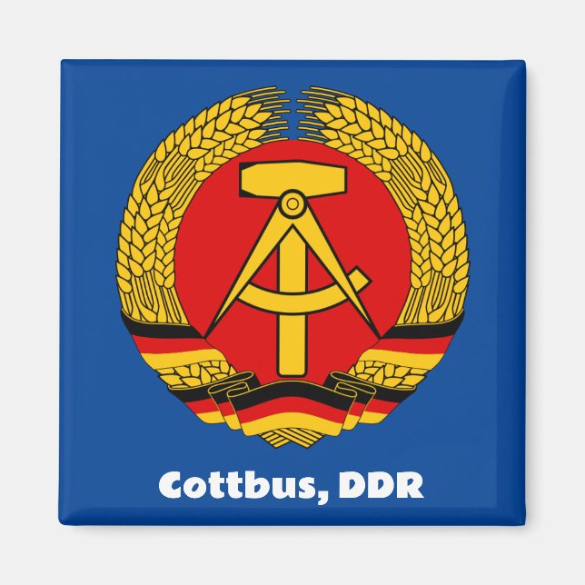 Cottbus, East Germany (DDR, GDR) Ossi  Magnet (Front)