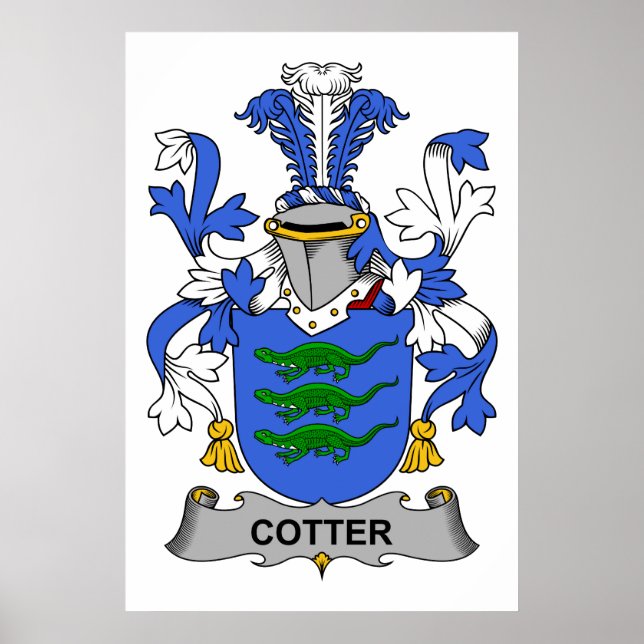 Cotter Family Crest Poster (Front)