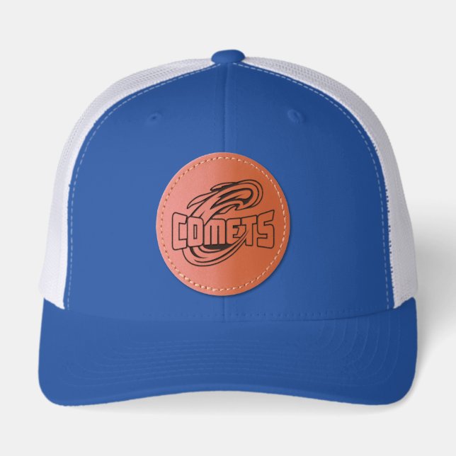 Cottey College Comets Leather Patch Hat (Front)