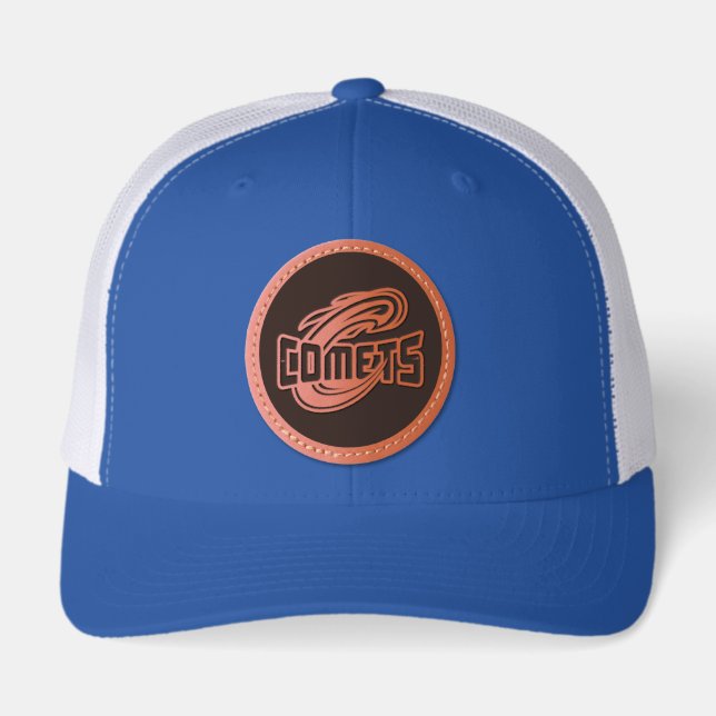 Cottey College Comets Leather Patch Hat (Front)