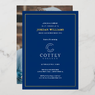 Cottey College Foil Invitation