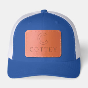 Cottey College Leather Patch Hat