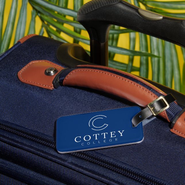 Cottey College Luggage Tag (Front Insitu 3)