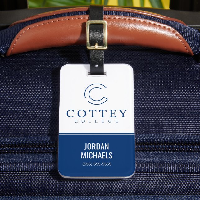 Cottey College Luggage Tag (Front Insitu 2)