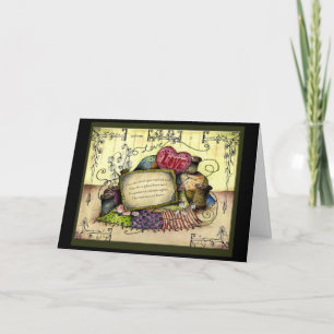 Cotton 2nd year Wedding Anniversary gift card