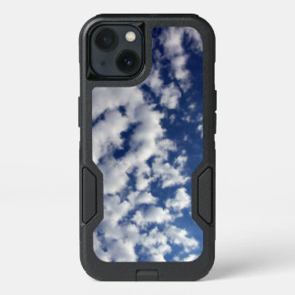 Cotton Ball Clouds On Blue Sky iPhone 13 Case