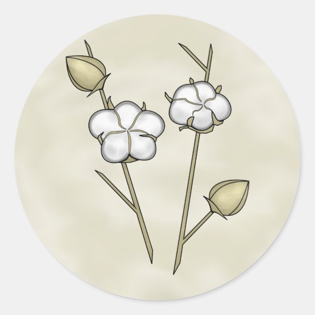 Cotton Boll Stickers (Front)