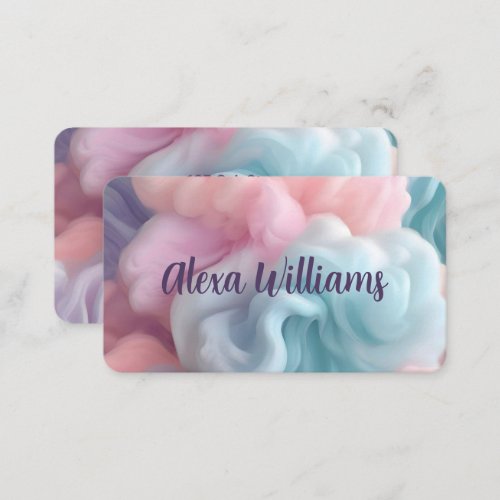 Cotton Candy Abstract  Business Card