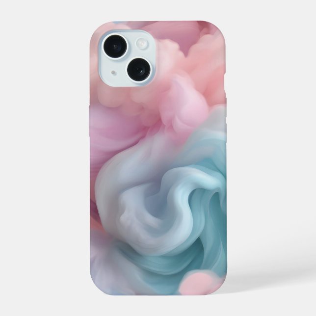 Cotton Candy Abstract Iphone Case (Back)