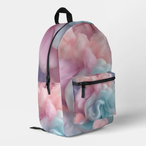 Cotton Candy Abstract Printed Backpack