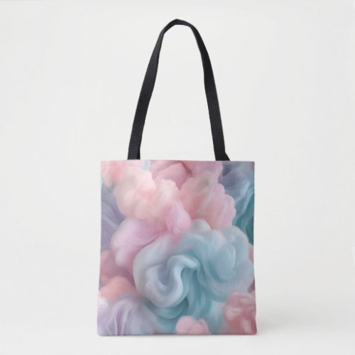 Cotton Candy Abstract Tote Bag